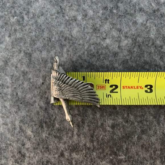 Vintage 1990 Robert Hall Original Pewter Flying Goose Brooch - Picture 6 of 6